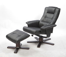 Load image into Gallery viewer, PU Leather Massage Chair Recliner Ottoman Lounge Remote