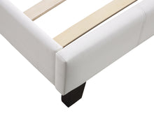 Load image into Gallery viewer, Single PU Leather Bed Frame White