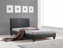 Load image into Gallery viewer, King Single PU Leather Bed Frame Black