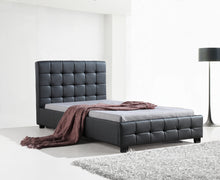 Load image into Gallery viewer, King Single PU Leather Deluxe Bed Frame Black