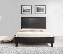 Load image into Gallery viewer, King Single PU Leather Bed Frame Brown