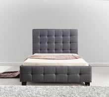 Load image into Gallery viewer, King Single Linen Fabric Deluxe Bed Frame Grey
