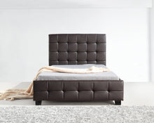 Load image into Gallery viewer, King Single PU Leather Deluxe Bed Frame Brown