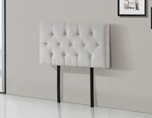 Load image into Gallery viewer, Linen Fabric Single Bed Deluxe Headboard Bedhead - Beige