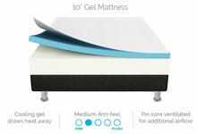 Load image into Gallery viewer, Palermo King 25cm Gel Memory Foam Mattress - Dual-Layered - CertiPUR-US Certified