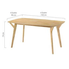 Load image into Gallery viewer, 1.5m 6 seaters OVAL dining table : colour -Natural