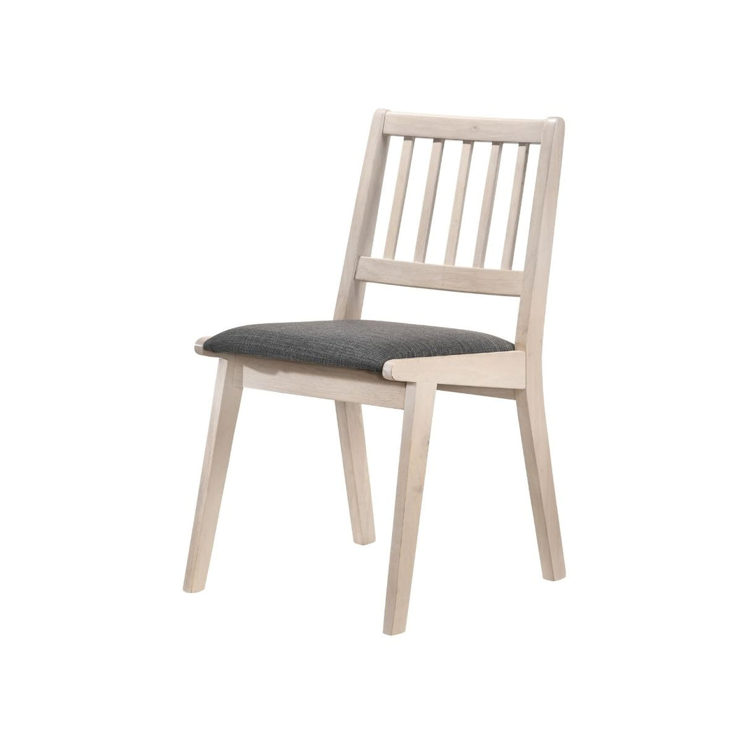 Harriette White Washed Oak Finish Dining Chair ÃÂ Set of 2