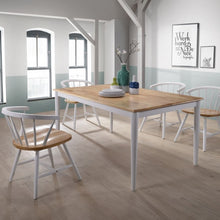 Load image into Gallery viewer, Lory 1.2m 4 seater dining table- Natural + White