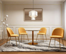Load image into Gallery viewer, Gold Audrey Taylor Gold 5 Piece Dining Set