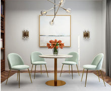Load image into Gallery viewer, Mint Audrey Taylor Gold 5 Piece Dining Set
