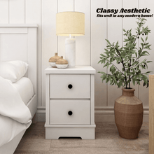 Load image into Gallery viewer, Margaux White Coastal Style Bedside Table