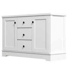 Load image into Gallery viewer, Margaux White Coastal Style Sideboard Buffet Unit