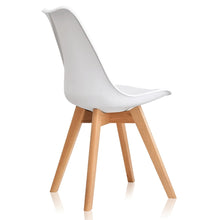 Load image into Gallery viewer, Cherry White Iconic Mid-Century Design Dining Chair Set of 2