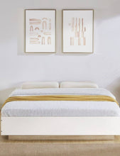 Load image into Gallery viewer, Aiden Industrial Contemporary White Oak Bed Base Bedframe