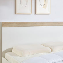 Load image into Gallery viewer, Aiden Industrial Contemporary White Oak Bed Frame