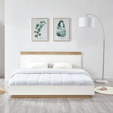 Load image into Gallery viewer, Aiden Industrial Contemporary White Oak Bed Frame King Size