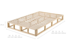 Load image into Gallery viewer, Kurt Wooden Platform Bed Frame Base Double