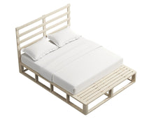 Load image into Gallery viewer, Industrial Coastal Pallet Bed Frame Bed Base Double