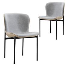 Load image into Gallery viewer, Harris Grey Mid-Century Design Dining Chair Set of 2