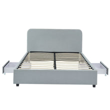 Load image into Gallery viewer, Kevin Charcoal Grey Storage Bed with 2 Drawers in King