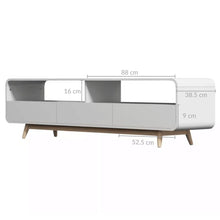 Load image into Gallery viewer, Merlin White  Modern Retro TV Unit 180CM