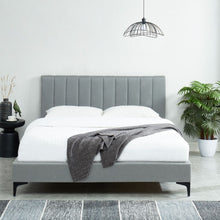 Load image into Gallery viewer, Orly Stone Grey Bed Frame in Size King