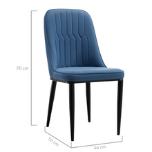 Load image into Gallery viewer, Stan Navy Elegant Classic Design Dining Chair Set of 2