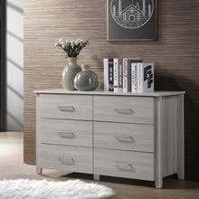 Load image into Gallery viewer, White 6 Chest of Drawers Bedroom Cabinet Storage Tallboy Dresser