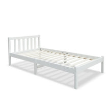 Load image into Gallery viewer, Single Size Wooden Bed Frame - White