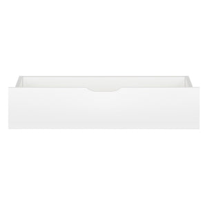 Artiss Set of 2 Single Size Wooden Trundle Drawers - White