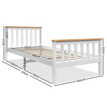 Load image into Gallery viewer, Artiss Single Wooden Bed Frame Bedroom Furniture Kids