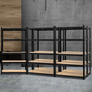 Giantz 5X0.9M Warehouse Shelving Garage Storage Racking Steel Metal Shelves