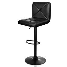 Load image into Gallery viewer, Artiss Set of 2 PU Leather Gas Lift Bar Stools - Black