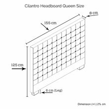 Load image into Gallery viewer, Cilantro Queen Charcoal Headboard