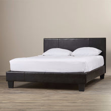 Load image into Gallery viewer, Mondeo PU Leather Queen Black Bed