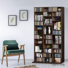 Load image into Gallery viewer, Artiss Adjustable Book Storage Shelf Rack Unit - Expresso