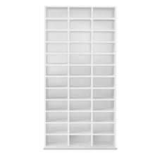 Load image into Gallery viewer, Artiss Adjustable Book Storage Shelf Rack Unit - White