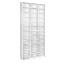 Load image into Gallery viewer, Artiss Adjustable Book Storage Shelf Rack Unit - White