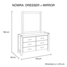 Load image into Gallery viewer, NOWRA 6 Drawer Dresser