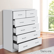 Load image into Gallery viewer, Artiss Tallboy 6 Drawers Storage Cabinet - White