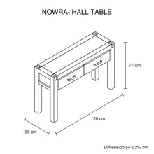 Load image into Gallery viewer, Nowra 2 Drawer Hall Table
