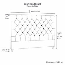 Load image into Gallery viewer, Sean Headboard Double Size