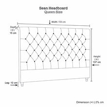 Load image into Gallery viewer, Sean Headboard Queen Size