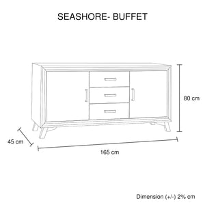 Seashore Sideboard 2 Doors - 3 Drawers