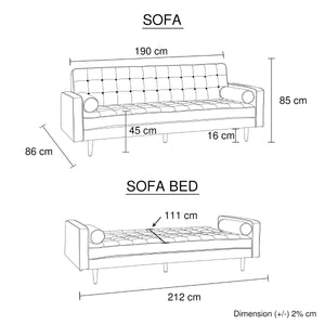 Sofa Marcella Beige Standard Fabric