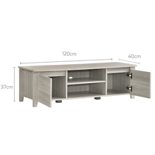 Load image into Gallery viewer, TV Stand Entertainment Unit 120cm In White Oak