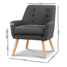 Load image into Gallery viewer, Armchair Tub Single Dining Chair